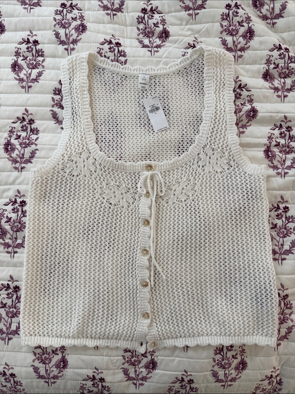 Crochet sweater tank